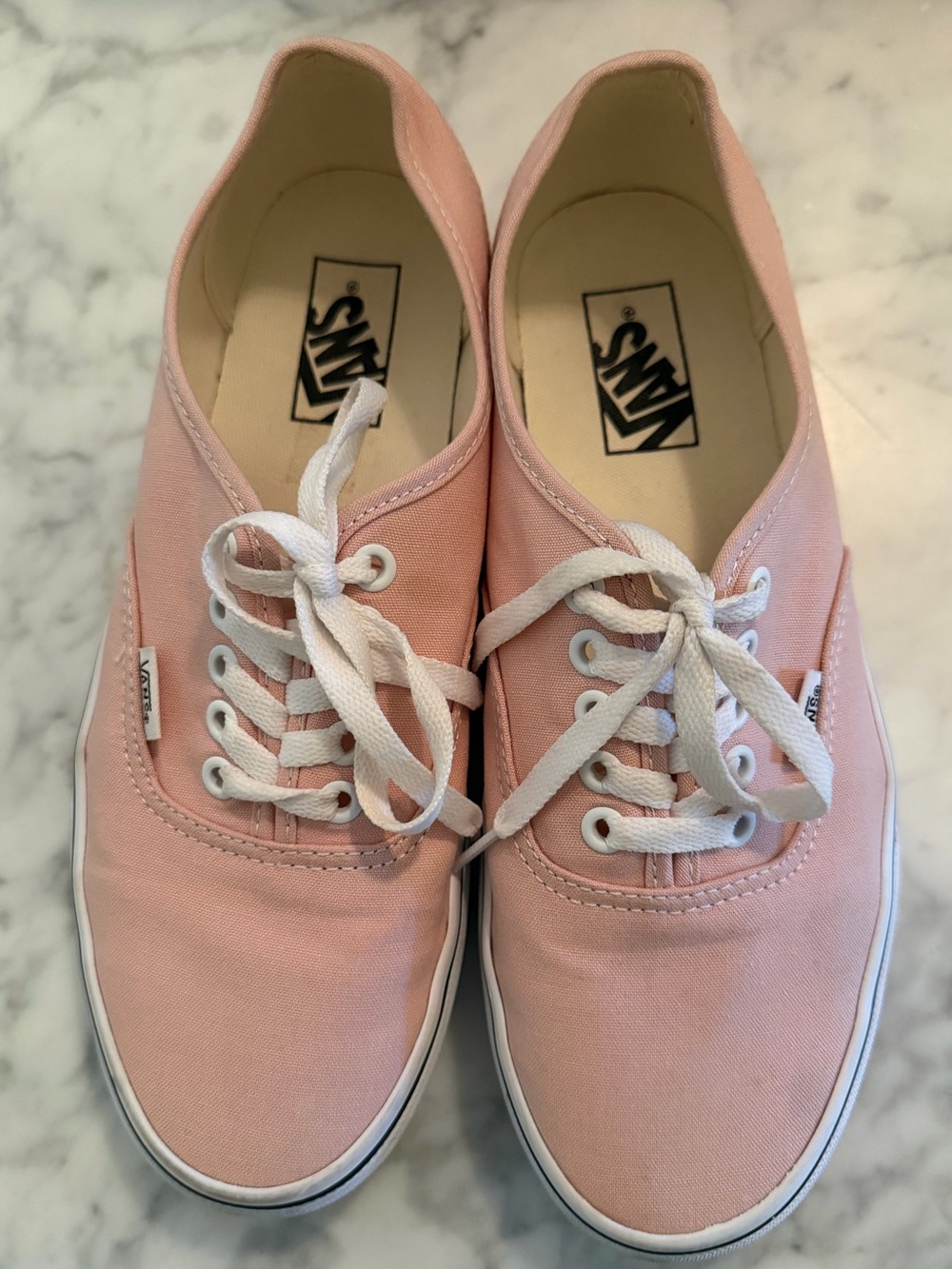 Vans Pink Canvas Low-Top Sneakers